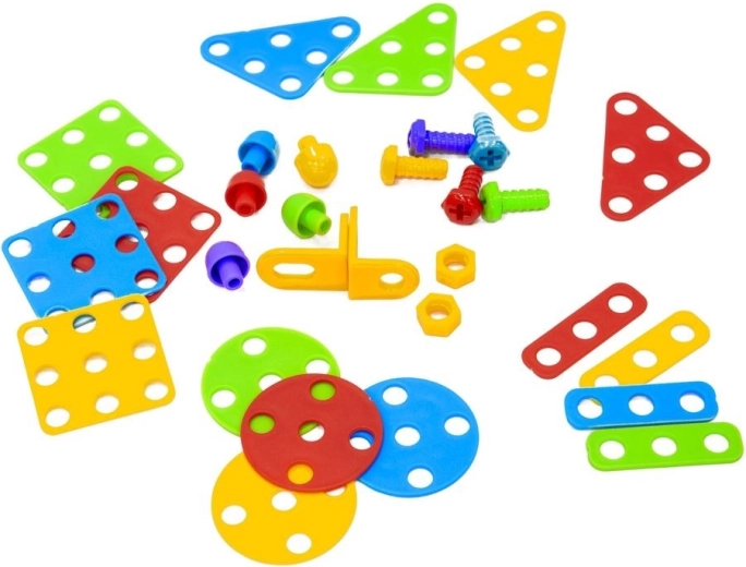 193 darab és szögcsatlakozók 2D és 3D építésekhez