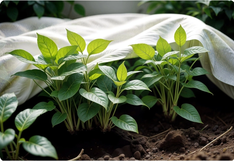 Légáteresztő és kíméletes a növényekhez