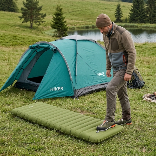 Beépített pumpa a villámgyors felfújáshoz