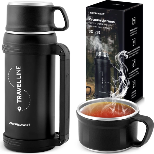 Vákuumos termosz 1,5 l fogantyúval BERDSEN