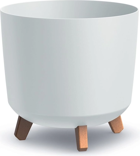 Gracia Tubus virágtartó 29,8 cm, fehér, betonhatású