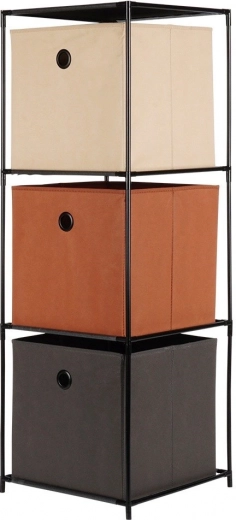 Három tágas textil box