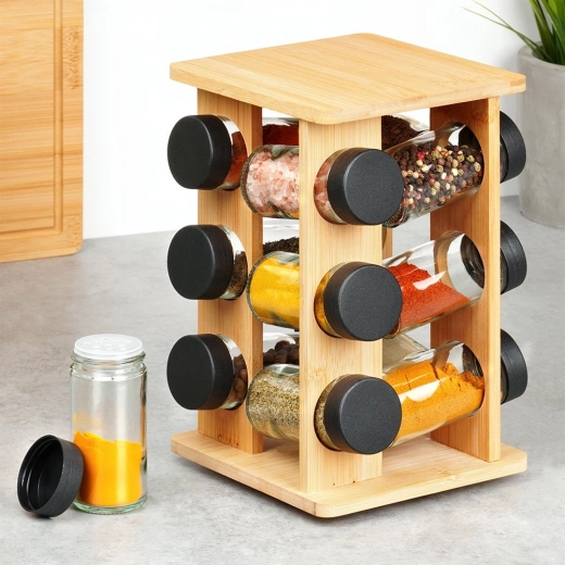 Természetes bambusz és tartós üveg