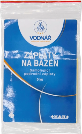 Öntapadó víz alatti javítófoltok medencéhez 6,5 × 6,5 cm (5 db) VODNÁR