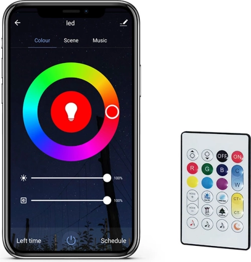 RGB színek és állítható fehér fény