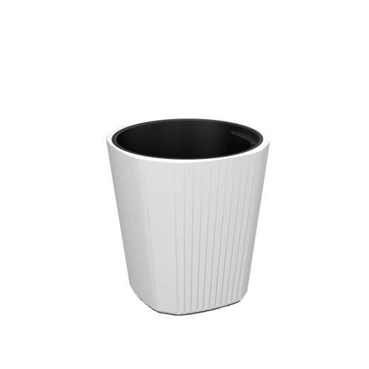 Muza virágtartó 39 cm alacsony fehér