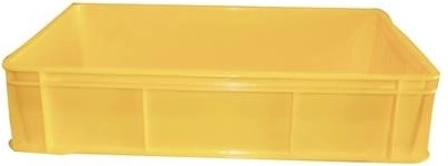 Delikátesz szállítóláda 60 × 40 × 13,5 cm, műanyag, teherbírás 30 kg, színkeverék
