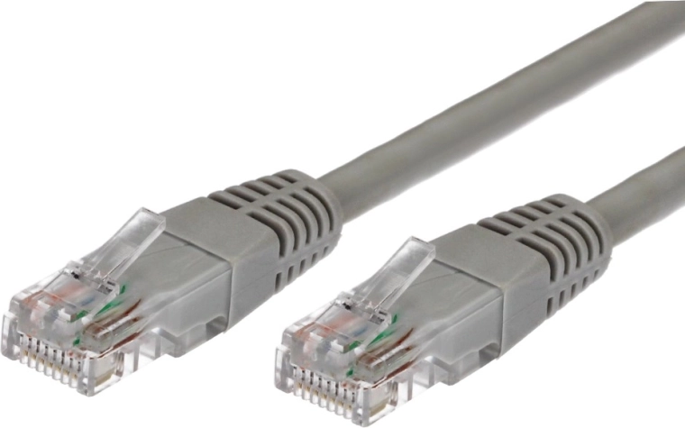 Patchcord hálózati kábel 5e kategória RJ45 UTP 5m szürke