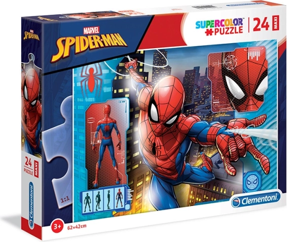 Puzzle 24 darab Maxi Super Color Pókember
