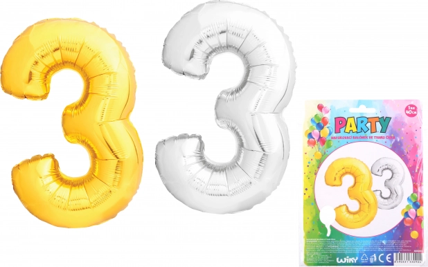 Felfújható lufi 3-as alakban