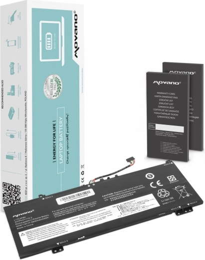 Movano notebook akkumulátor Lenovo Yoga 530-14IKB-hez (L17C4PB0, L17M4PB0) 5800 mAh 44 Wh