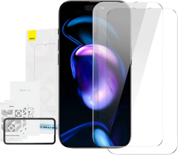 Baseus Crystal edzett üveg 0,3 mm iPhone 14-hez – Pro Max