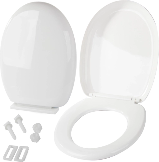 Univerzális WC-ülőke halk lecsapódással, fehér