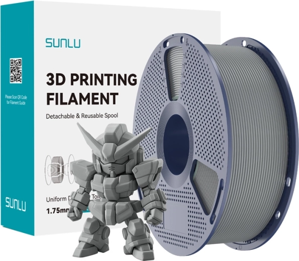 Sunlu PLA+ 2.0 filament szürke 1,75 mm