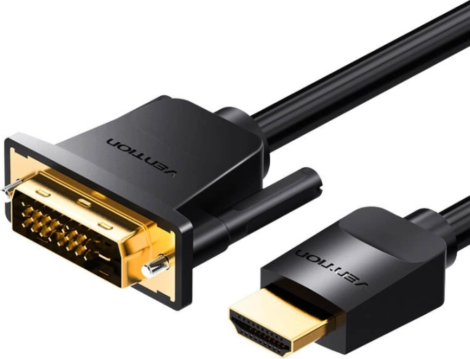 Hdmi dvi (24+1) kábel 3 m 4k 60 hz/1080p 60 hz fekete