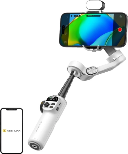 AOCHUAN Smart X2 stabilizátor RGB világítással (fehér)