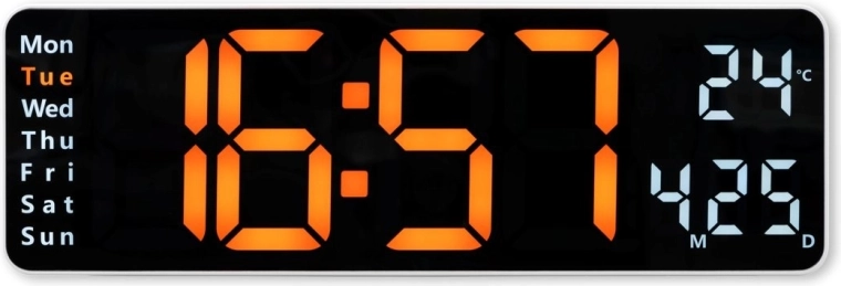 Santa Cruz elektronikus falióra LED kijelzővel