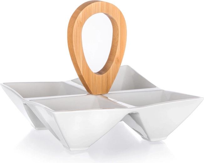 4 rekesz az áttekinthető tálaláshoz