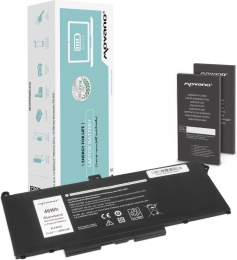 Movano akkumulátor Dell Latitude 5520/5420 és Precision 3560 modellekhez (46 Wh, 3000 mAh)