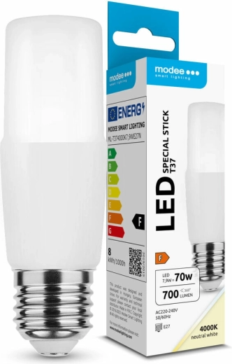 LED izzó Modee Lighting Special Stick T37 7,9 W E27, semleges fehér, 700 lm