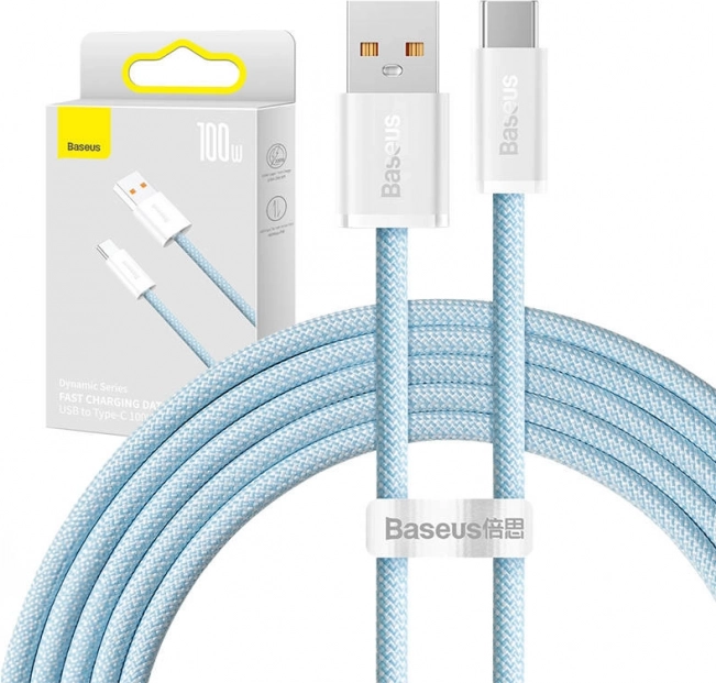 Kábel USB-ról USB-C-re Baseus Dynamic Series 100W 2 m kék