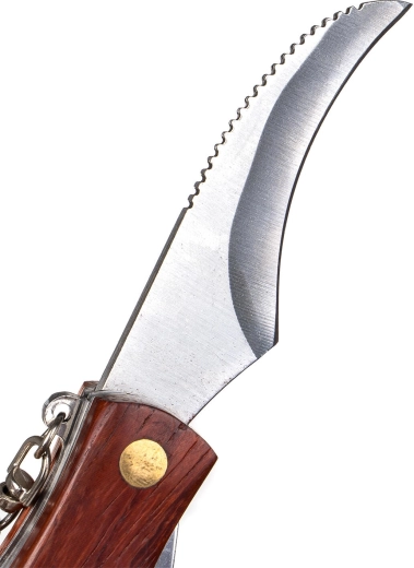 Éles, 7 cm-es rozsdamentes penge