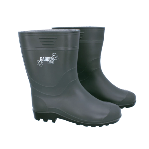 Férfi PVC gumicsizma, olívazöld, 46-os