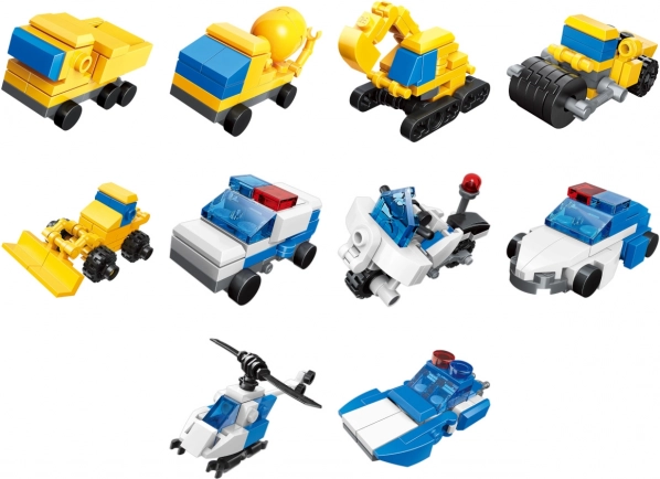 Qman Építőkészlet Rendőri Mérnöki Csapat 3v1