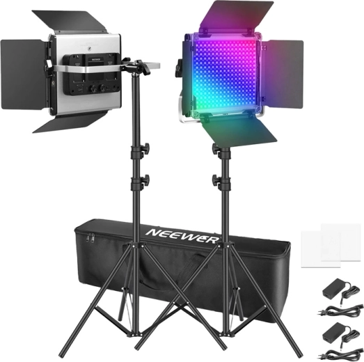 Neewer LED fény x660 pro II RGB (állványos készlet)