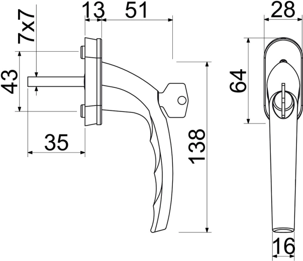 Pontos 45°-os reteszelés és egyértelmű méretezés