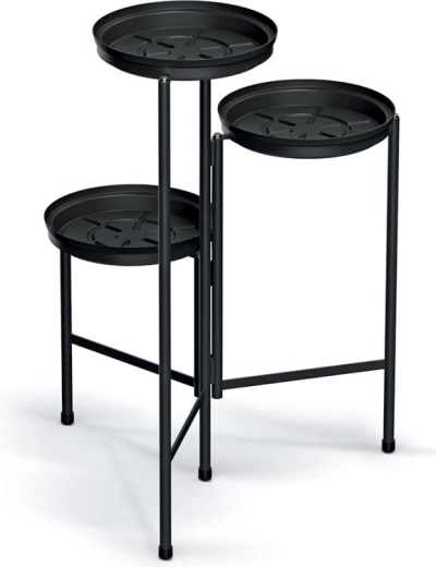 TOL Stand virágtartó állvány 42 cm fekete