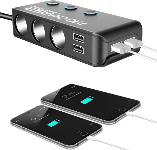 4× USB-töltés Quick Charge 3.0-val és Power Deliveryvel