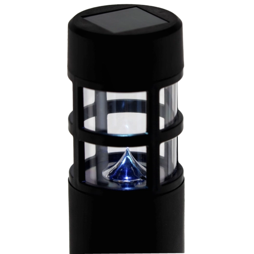 ASPEN napelemes kerti lámpa 38,5 cm, hideg fehér, fekete