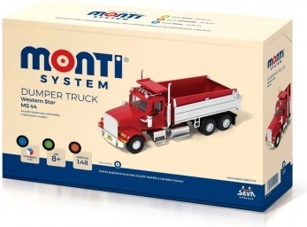 Monti System MS 44 Dumper Truck Western Star 1:48 készlet dobozban 22x15x6 cm
