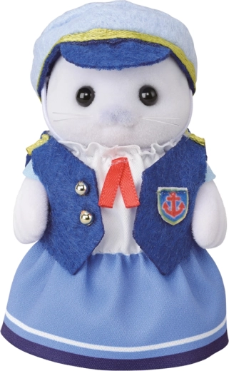 Amora fóka mama figurája tengerész jelmezben