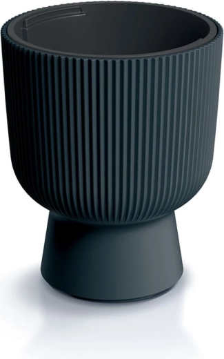 Milly virágtartó betéttel, 30 cm, antracit