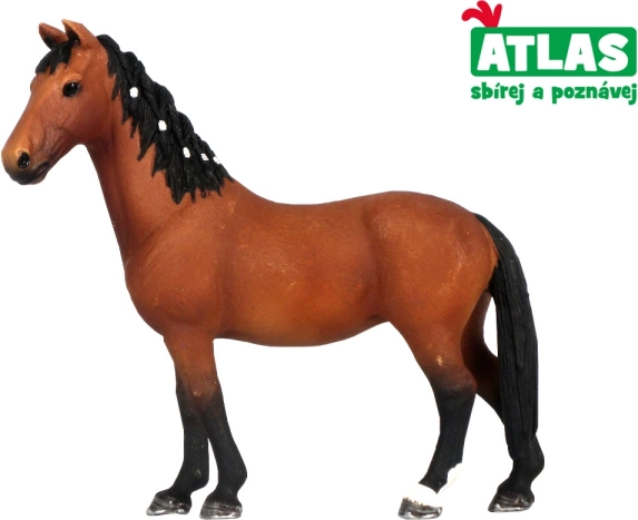 Barna ló figura – kézzel festett, 12,5 cm