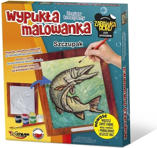 Domború kifestő – csuka