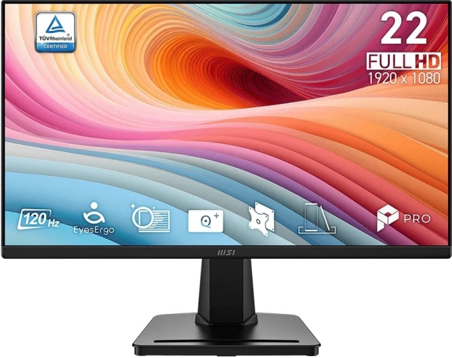 MSI PRO MP225 E12VL 21,45" FHD monitor 120 Hz fekete
