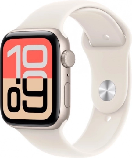 Apple Watch SE 3 GPS + Cellular 40 mm alumínium moonlight színben, sportpánttal S/M