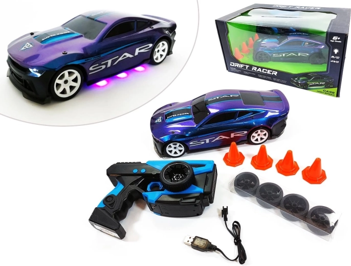 R/C driftelő autó 4WD, 2,4 GHz