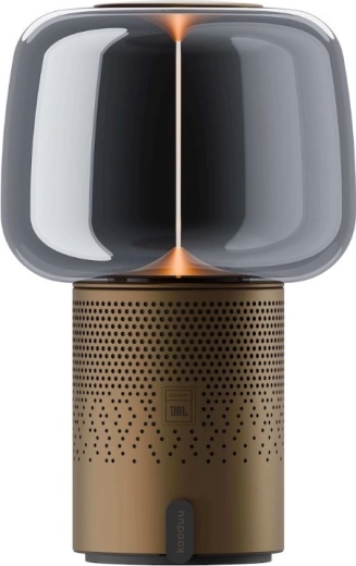 Kooduu Serena Play hordozható LED lámpa Bluetooth hangszóróval, barna