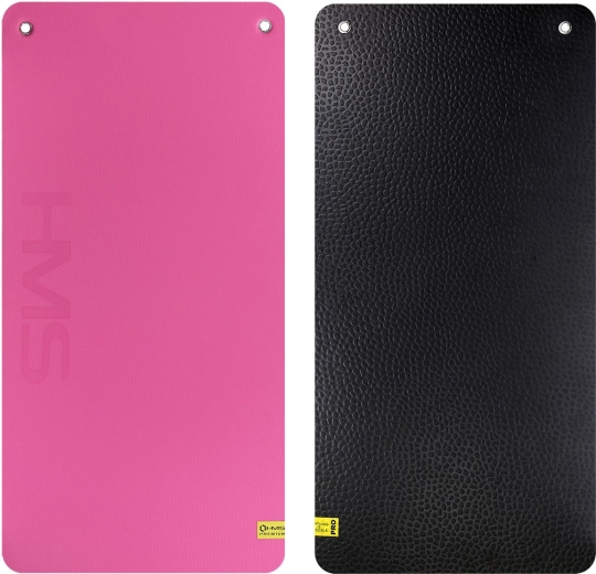 Stúdió fitnesz szőnyeg fülekkel HMS Premium rózsaszín