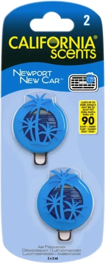 California Scents mini diffúzor szellőzőrácsra Newport New Car