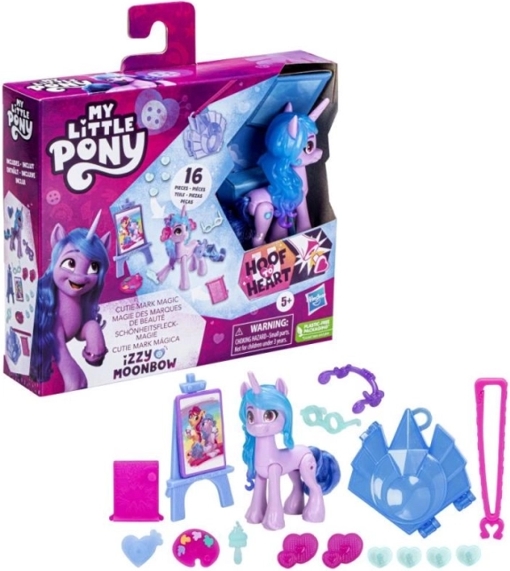 My Little Pony varázslatos Cutie Mark – kulcstartóval és 8 cm-es pózoló pónival