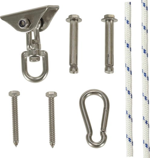 Rozsdamentes mennyezeti tartó függőágyakhoz és hintákhoz