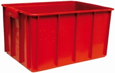 Hús szállítóláda 60 × 40 × 30 cm, HDPE műanyag, tömör falak, teherbírás 30 kg