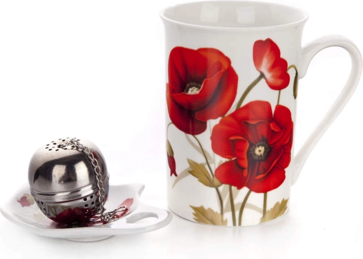 Háromrészes Red Poppy teaszett