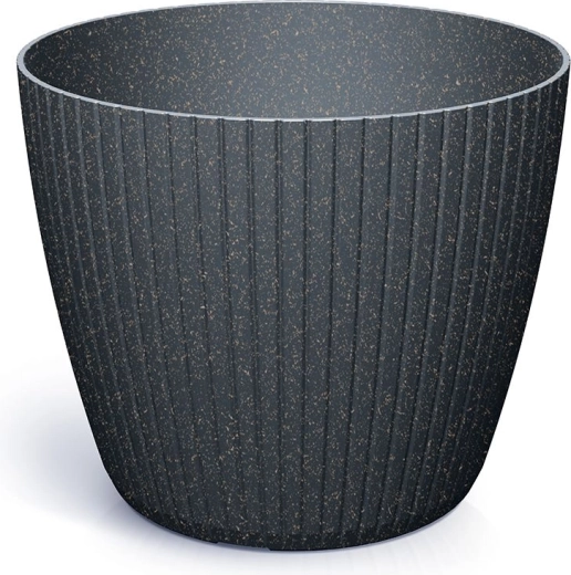 Lamia Eco Wood virágcserép 19,8 cm antracit