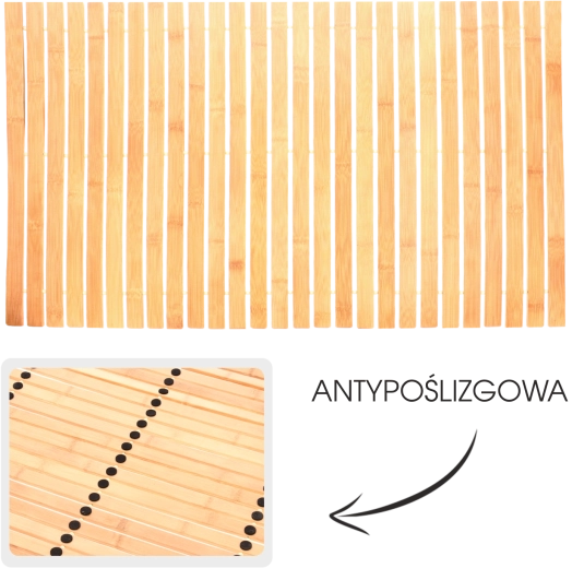 Haiti bambusz fürdőszobai kilépő 50 × 80 cm